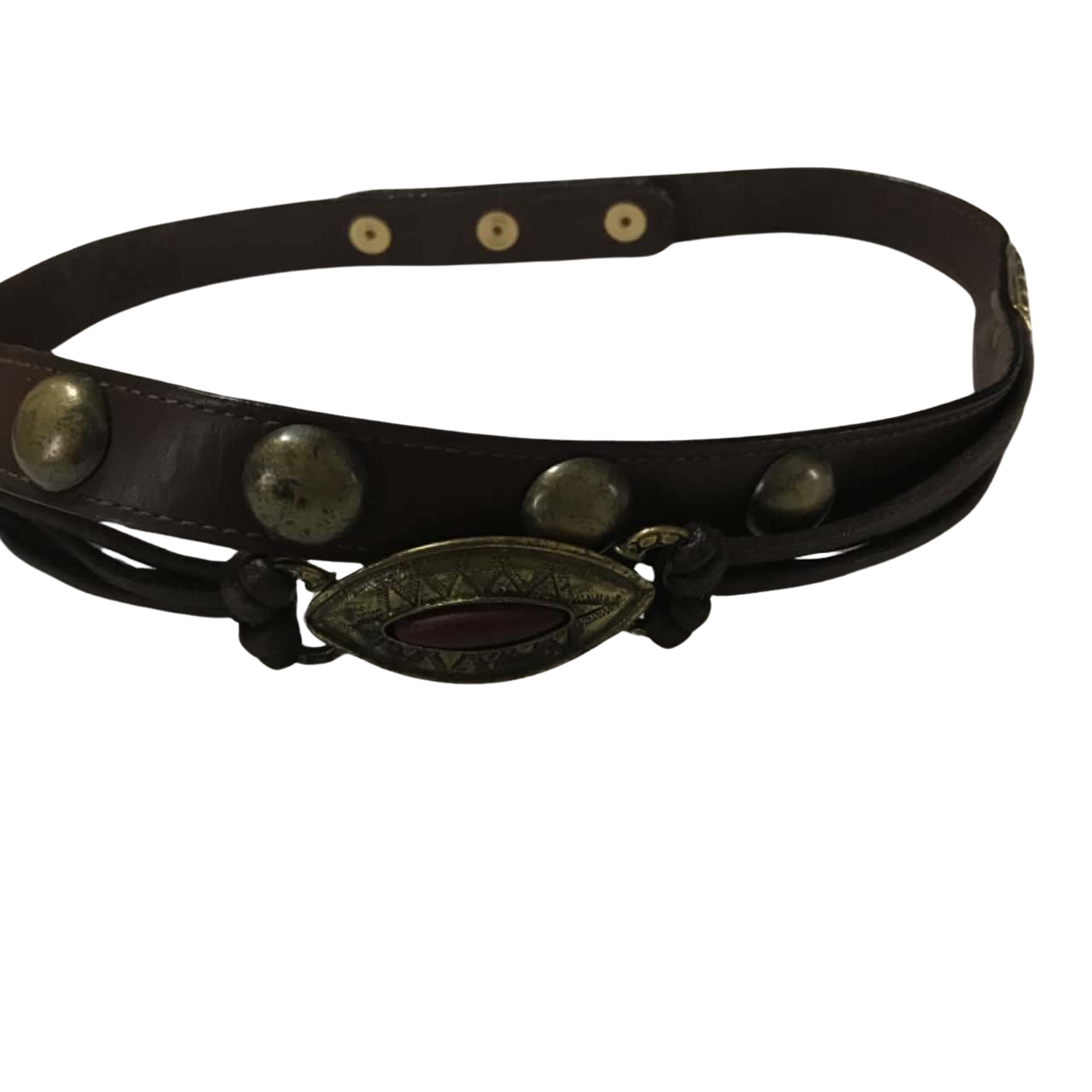 Vintage Womens Size S Leather Belt Made in Italy Fits Waist ….(s)