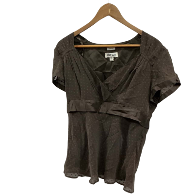 Brown Sugar Womens  Size 12 Short Sleeve Top Brown 