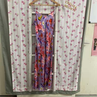 Gorman Womens  Size 10 Sleeveless Dress  Floral / Purple 