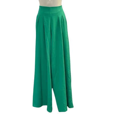 White Sandstorm Womens Size S Wide Leg Pants Green