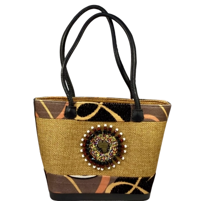 African Woven Beaded Handmade Handbag