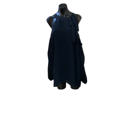 City Chic Womens  Size 24 Blouse Navy Blue 