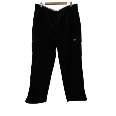 Dickies Corduroy Cargo Pants Loose Fit Black Size 38