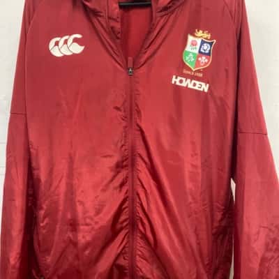 England rugby Mens  Size XL Front Zipper / Parka Maroon 