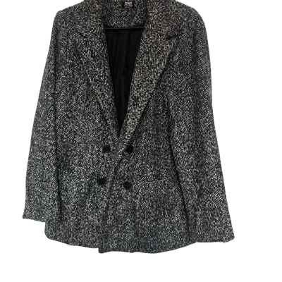 Cotton On Womens  Size 14 Winter Jacket Black  / Pattern / White 