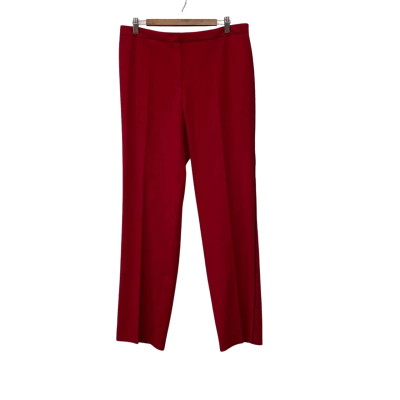 Escada Womens  Size 40 Straight Leg Pants Red 