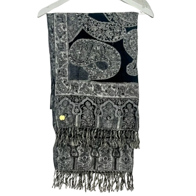 Mimco Black/White Paisley Large Scarf 