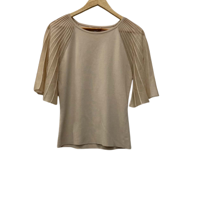 Veronika Maine Womens  Size L Champagne / Nude 