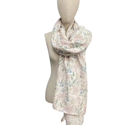  NEW - Kaiser Floral Scarf Beige / Blue / Green / Pink  