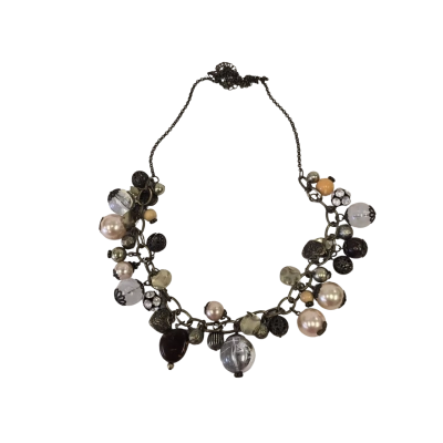  Womens Beaded Necklace (Various Beads and Baubles) on long Chain