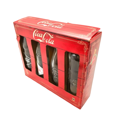 Very Collectable Coca Cola Limited Edition 2016, 4 Vintage Circa 1899-1916 Inspired Bottles - Minus Contents!