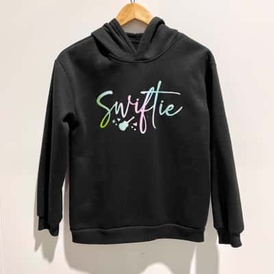Swiftie Unisex  Size S Hoodie Black  / Multicoloured 