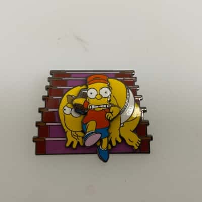 The Simpsons Bart Raiding Homer's Change Jar Spinning Enamel Pin
