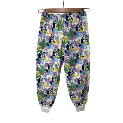Bluey Girls Size 8 Multicoloured Pattern Elastic Waist Flanelette Pants 