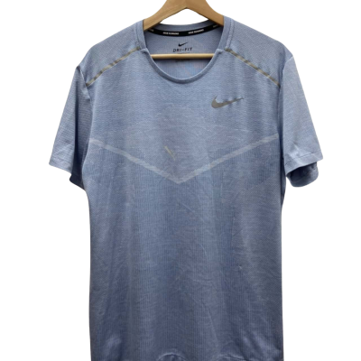 Dri Fit Mens  Size L Nike Running Blue T-Shirt