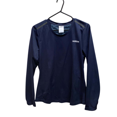 Adidas Womens  Size L Long Sleeve Top Blue / Navy Blue 