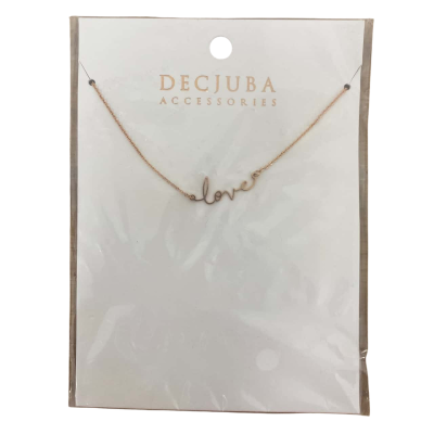 Decjuba Womens Fine Word Necklace 