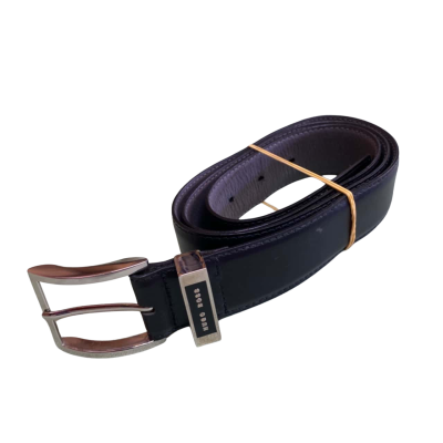 Mens BOSS Hugo Boss Size 90-34 Leather Belt Black  