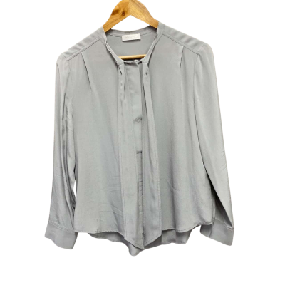 Fountain Womens  Size M Long Sleeve Blouse Grey 