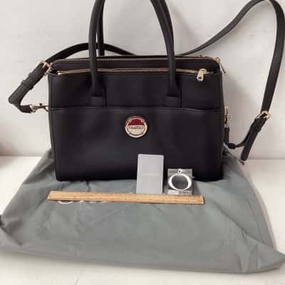 Oroton Womens Handbag Black  / Gold (not new) but has tags 