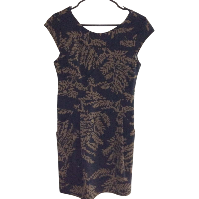 La Fee Maraboutee Womens  Size 42 Bodycon Dress / Midi Dress / Sleeveless Dress  Black  / Khaki 