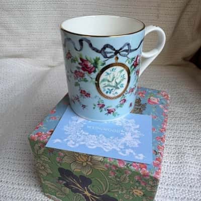 Wedgwood Ribbon Bows & Roses Mug - New in Original Box