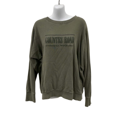 Country Road heritage sweat Womens  Size XS Crew Neck Jumper Green 
