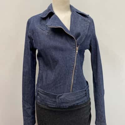 Saba Denim Womens  Size 10 / 12 / M Denim Jacket Blue 