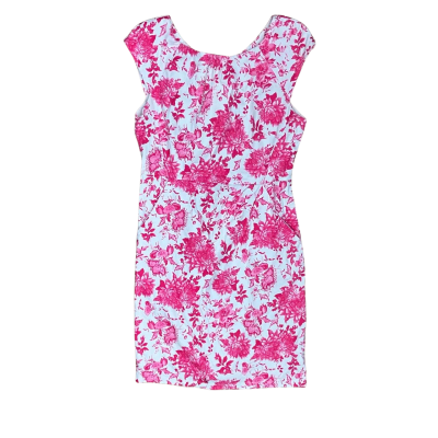 Teaberry Pink & White Floral Dress Size 12