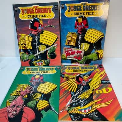 Judge dedd crime files volume 1-4 comic books