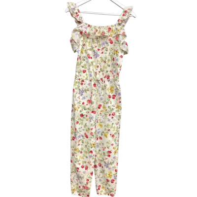 Polo Ralph Lauren Girls  Size 14 Jumpsuit Beige / Floral 