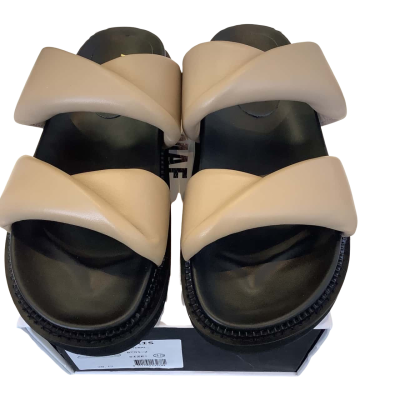 In Box Alias Mae Size EU 35, AUS/US 4 Paris Leather Slides Natural / Black 