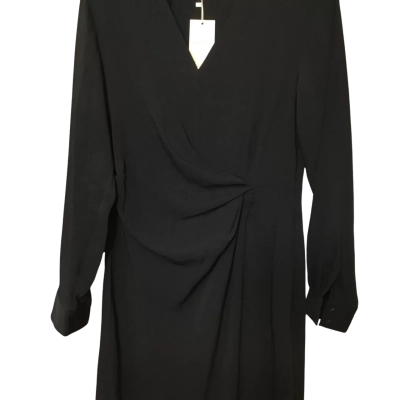 NWT MNG Long Sleeve Black Dress Size L