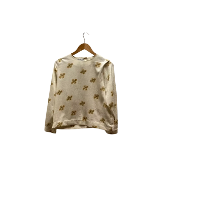 Tres Beau Womens  Size 10  Cream Pattern Top