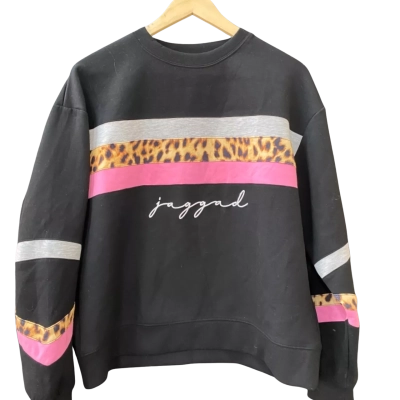 Jaggad Size M Sweatshirt Animal print / Black  / Grey / Pink  