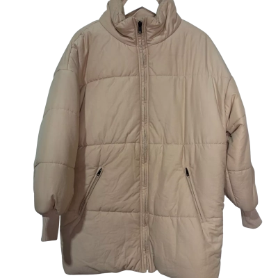 Charlie Holiday Size 8 Beige Puffer Jacket 