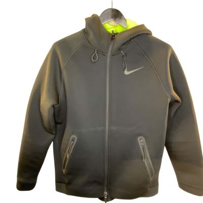 Nike Therma Sphere Black Size L full Zip Men’s Training Hoodie Volt Jacket Mens Black  / Green 