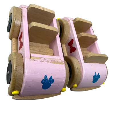 2 Disney Wooden Cars 20x10 cm