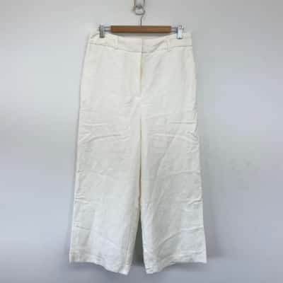 Preview White Cream Wide Leg Pants Size 12 