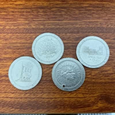 4x Vintage Las Vegas Tokens