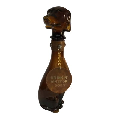 Vintage Brown  Dog Decanter Approx 36 x 11cm