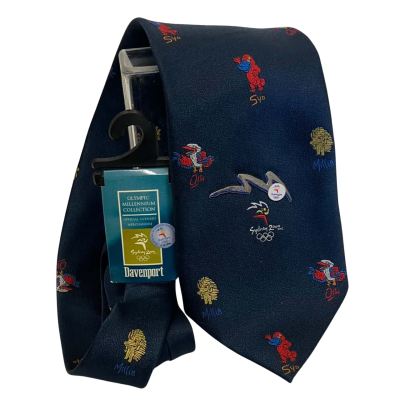  Mens Olympic millennium collection tie with pin