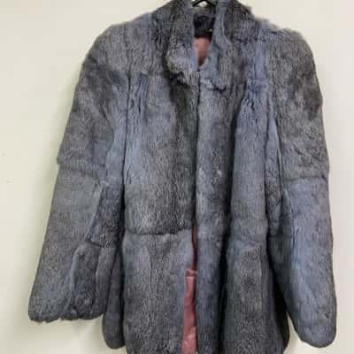  Vintage Womens Rabbit Fur Coat 