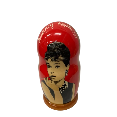 Audrey Hepburn matryoshka nesting dolls