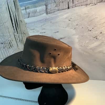 Jacaru Wallaroo Suede Mens Hat Size L