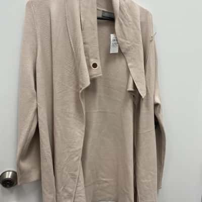  Womens  Size L / M Cardigan Cream 