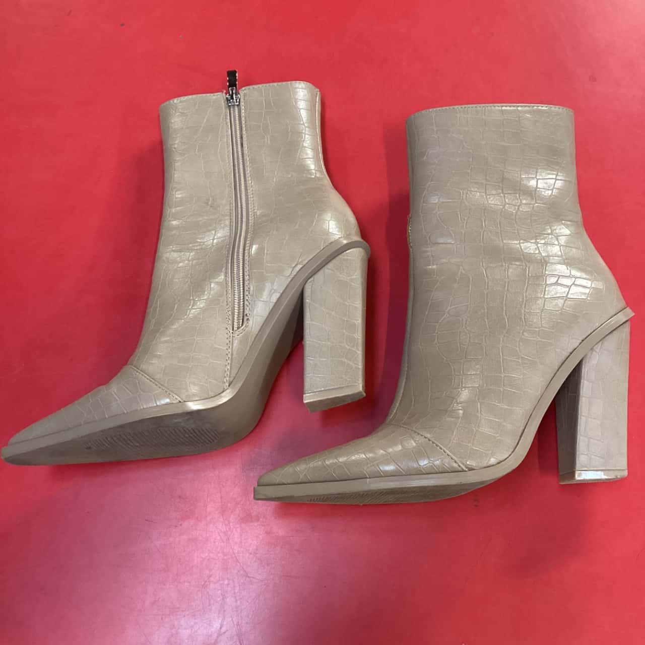 nasty gal black heeled boots