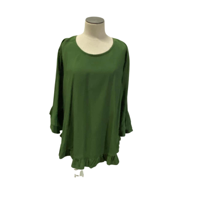 Bee Maddison 3/4 Sleeve Green Top Size 16