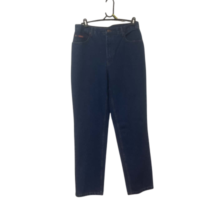  Mens Stubbies Size 34 Navy Blue Straight Leg Jeans
