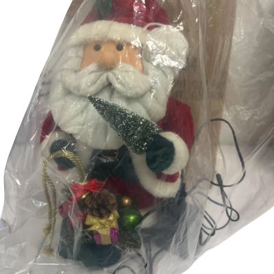 Avon fibre optic Santa clause with Christmas tree 